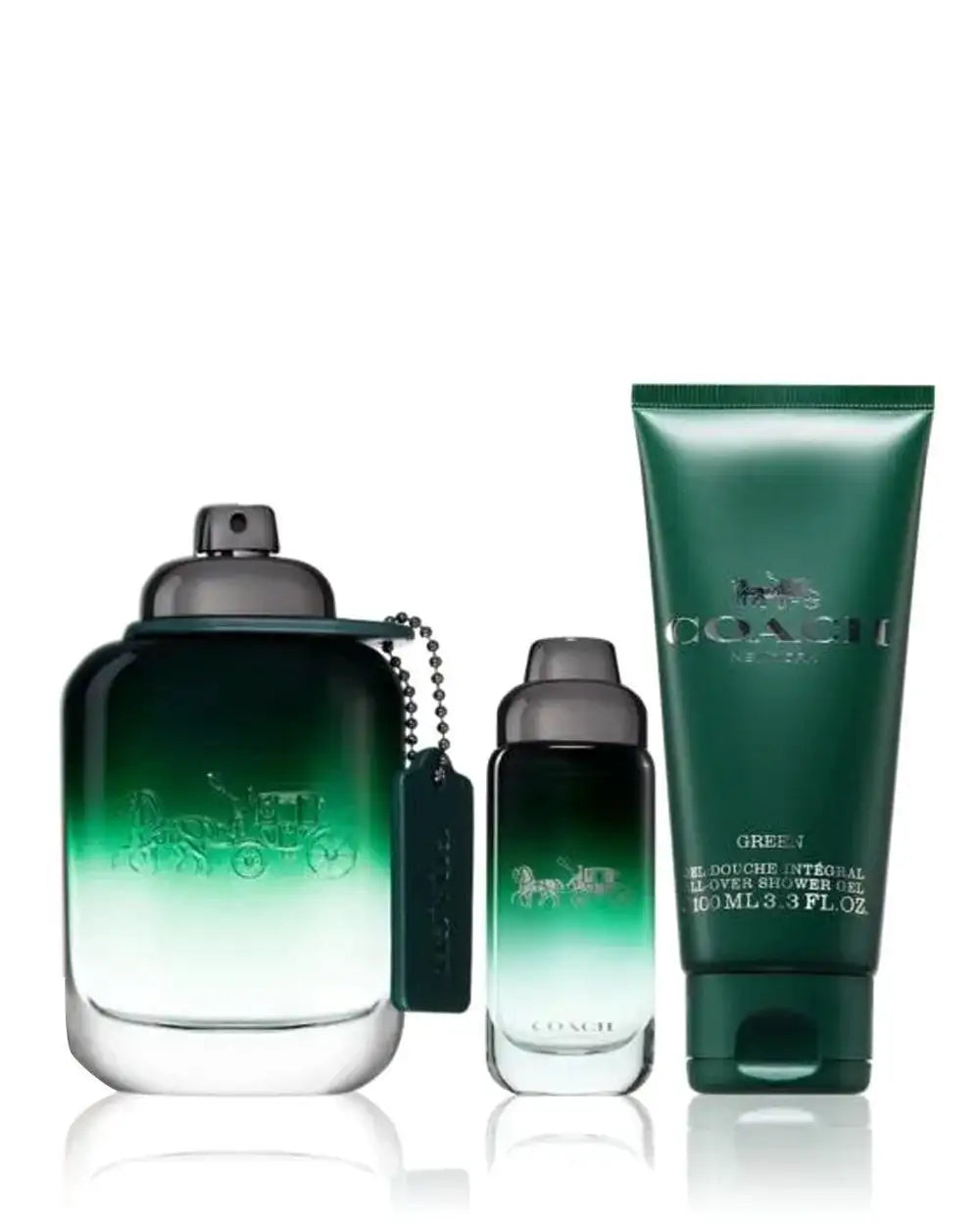 Coach Green Eau De Toilette For Men – Gift Set (100ml + 15ml + 100ml)